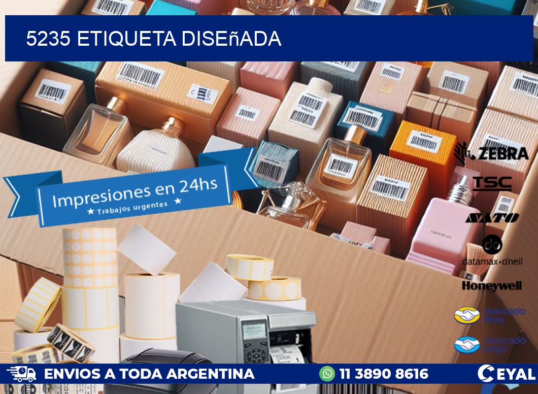 5235 etiqueta diseñada