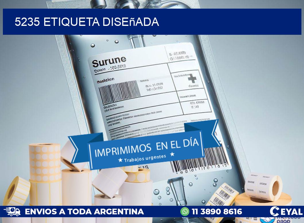 5235 etiqueta diseñada