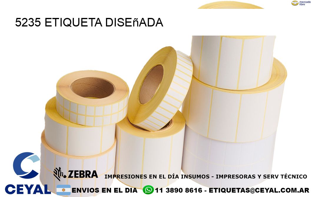 5235 etiqueta diseñada