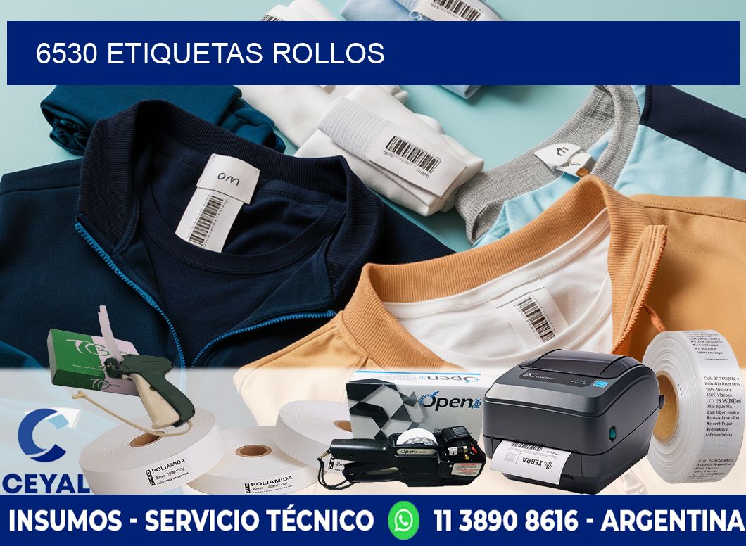 6530 etiquetas rollos