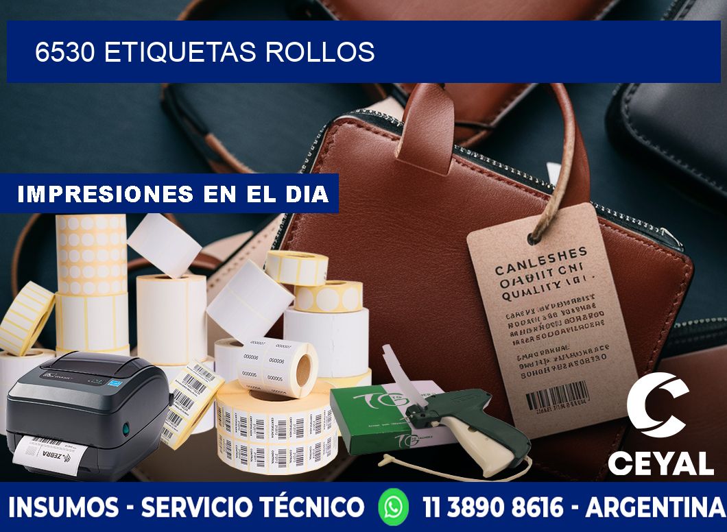6530 etiquetas rollos