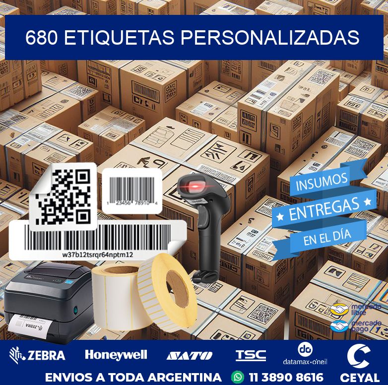680 Etiquetas personalizadas