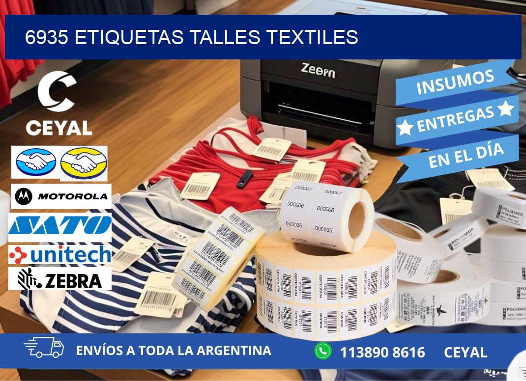 6935 ETIQUETAS TALLES TEXTILES