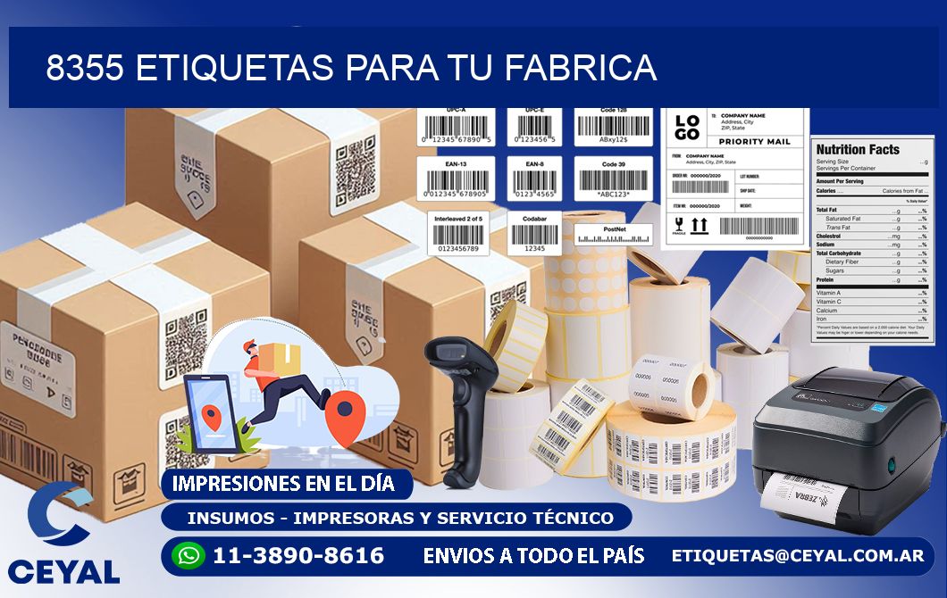 8355 etiquetas para tu fabrica
