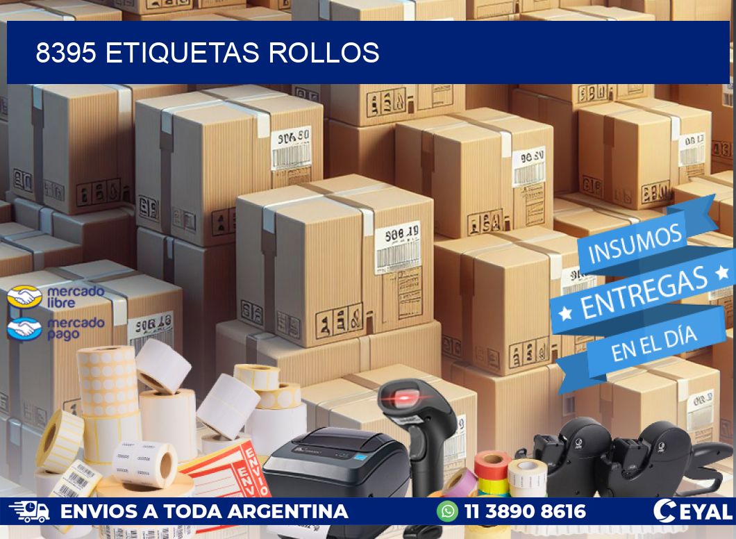 8395 etiquetas rollos