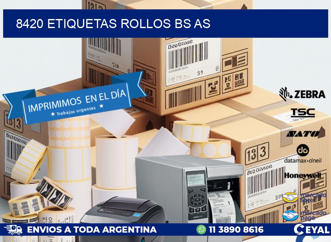 8420 etiquetas rollos BS AS