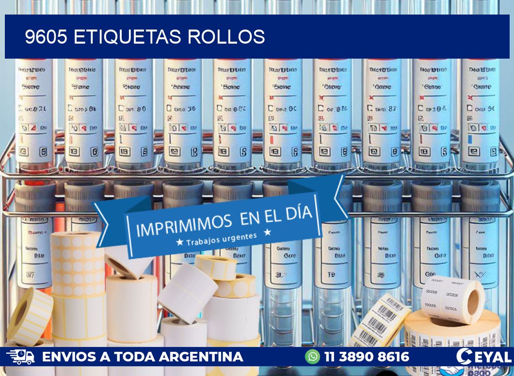9605 etiquetas rollos