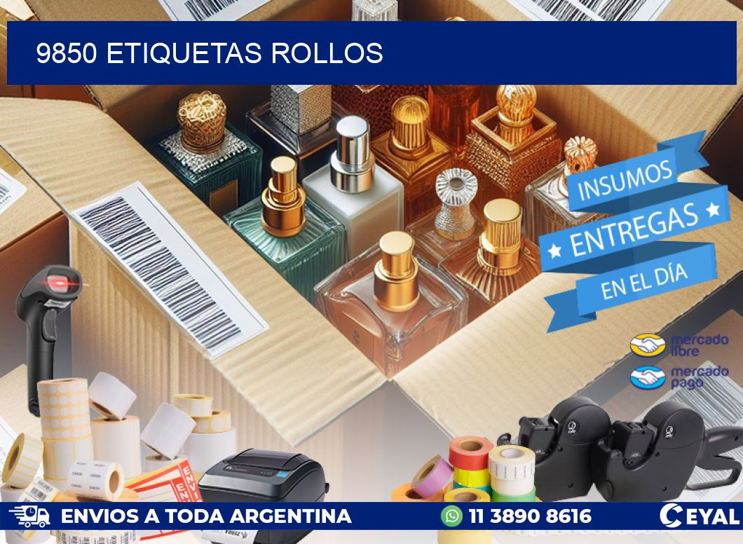 9850 etiquetas rollos