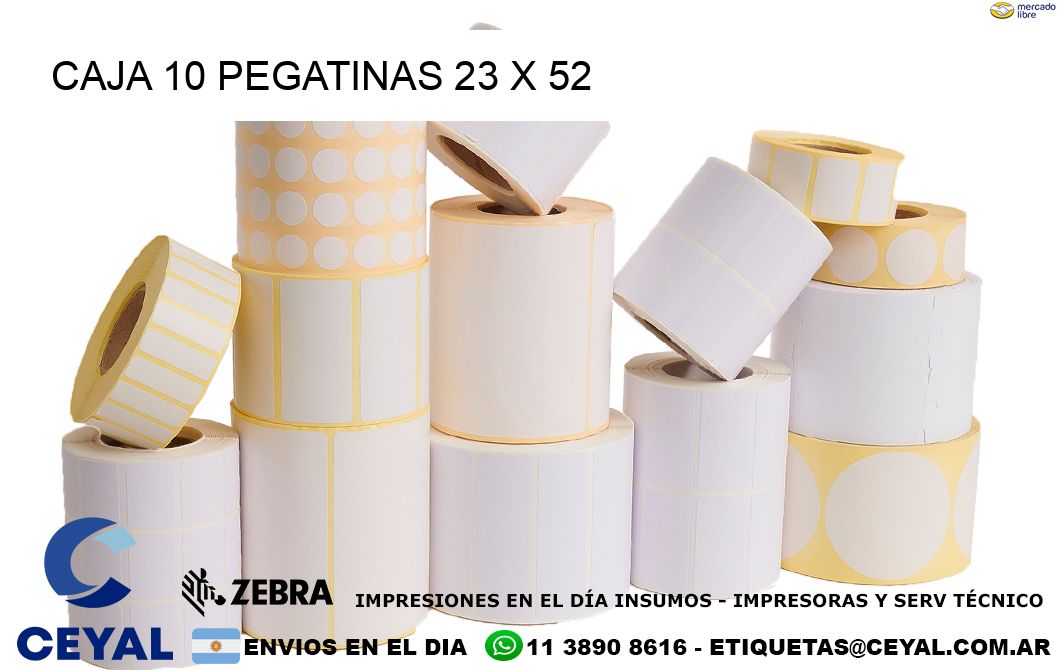 CAJA 10 PEGATINAS 23 x 52