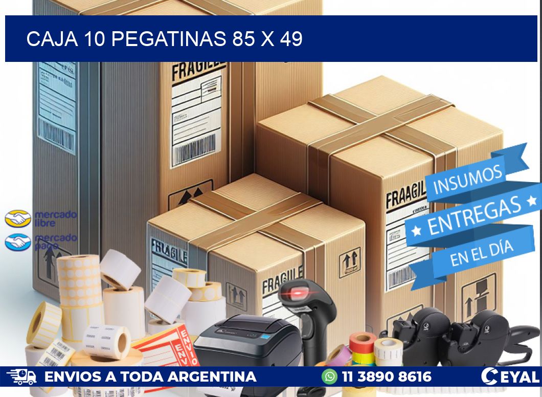 CAJA 10 PEGATINAS 85 x 49