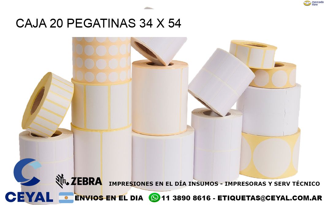 CAJA 20 PEGATINAS 34 x 54