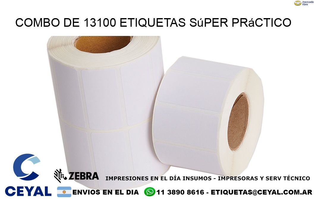 Combo de 13100 etiquetas súper práctico
