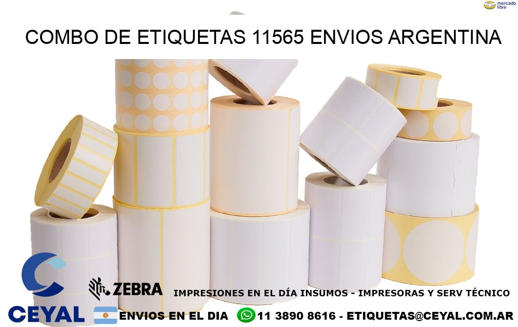 Combo de etiquetas 11565 ENVIOS ARGENTINA