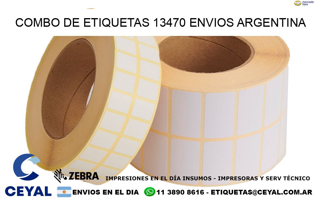 Combo de etiquetas 13470 ENVIOS ARGENTINA