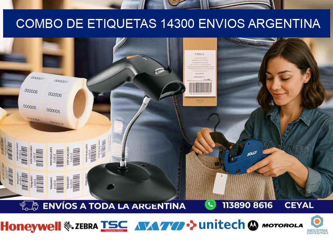 Combo de etiquetas 14300 ENVIOS ARGENTINA