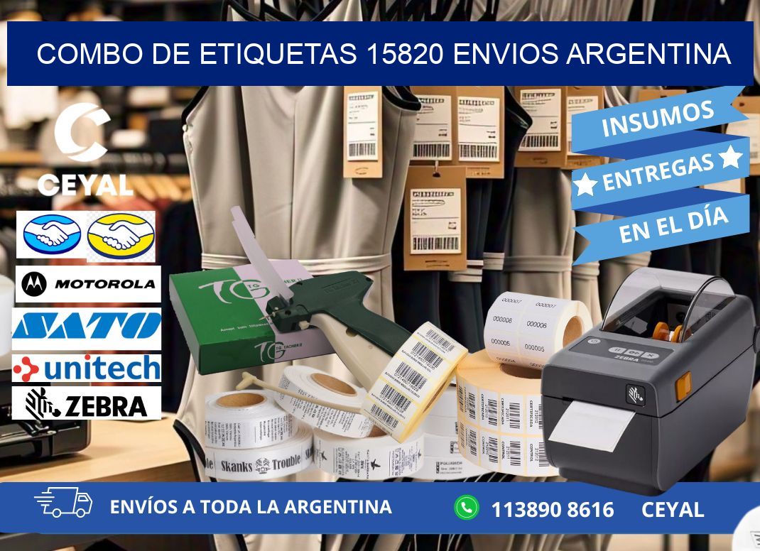 Combo de etiquetas 15820 ENVIOS ARGENTINA