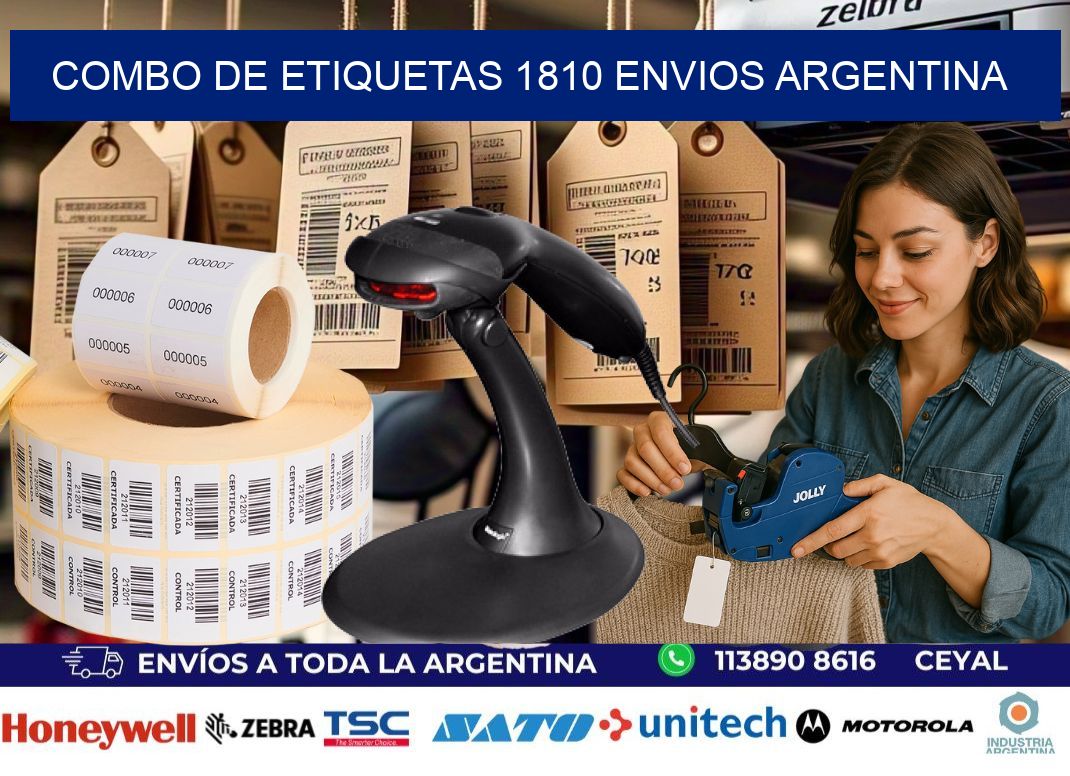Combo de etiquetas 1810 ENVIOS ARGENTINA