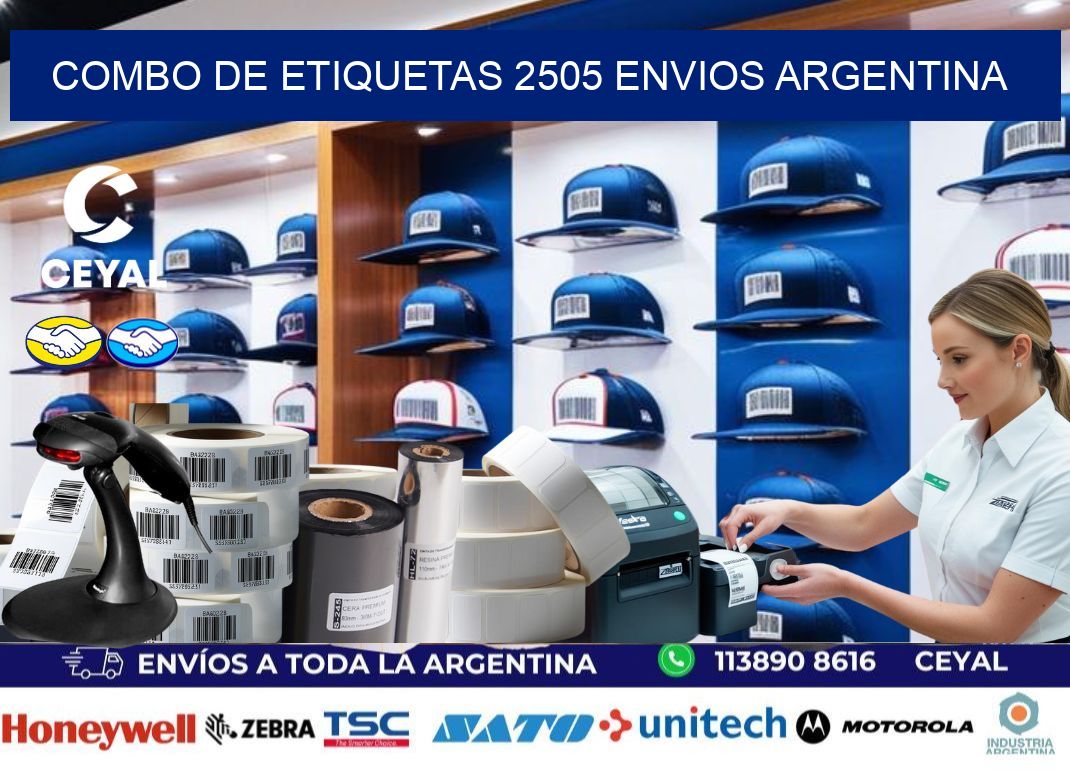 Combo de etiquetas 2505 ENVIOS ARGENTINA