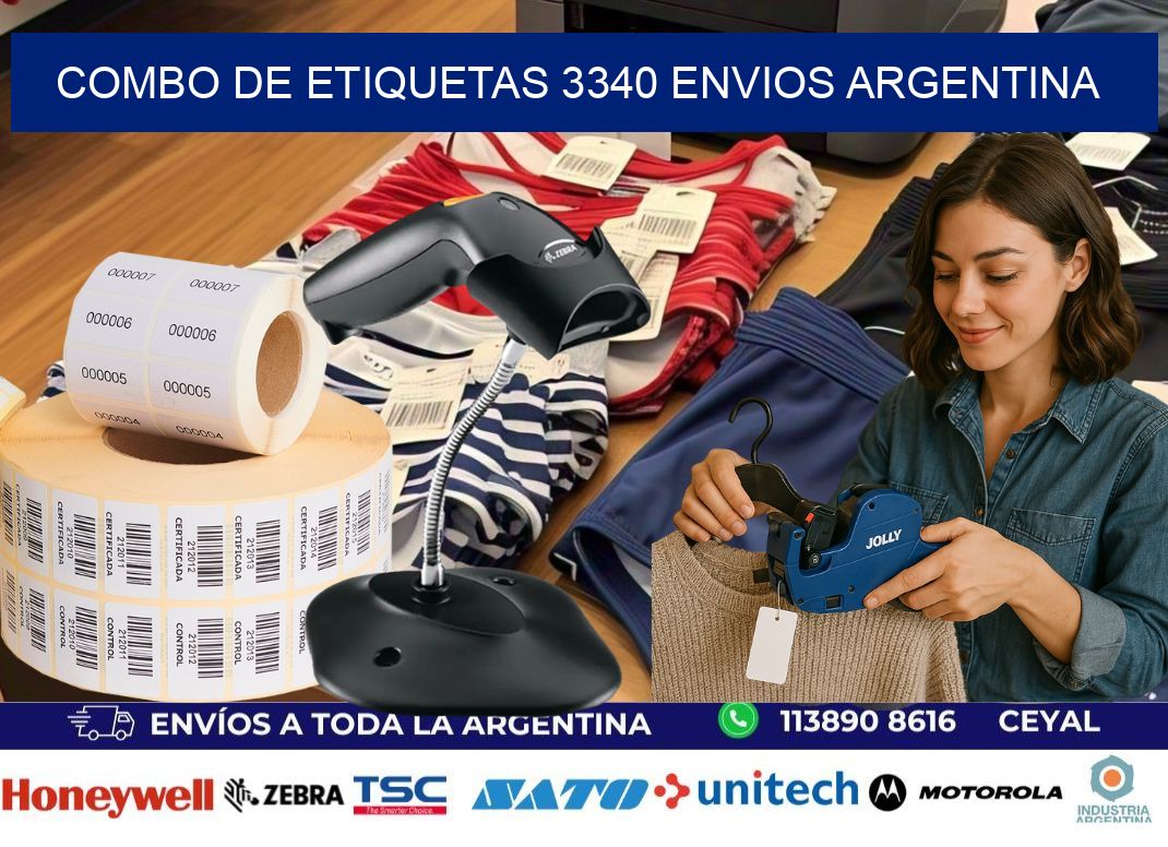 Combo de etiquetas 3340 ENVIOS ARGENTINA
