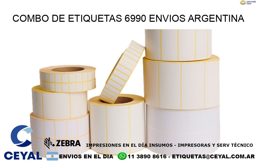 Combo de etiquetas 6990 ENVIOS ARGENTINA