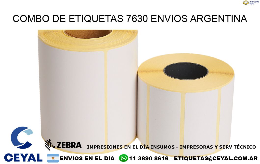 Combo de etiquetas 7630 ENVIOS ARGENTINA