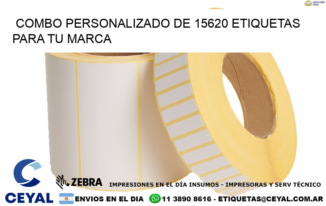 Combo personalizado de 15620 etiquetas para tu marca