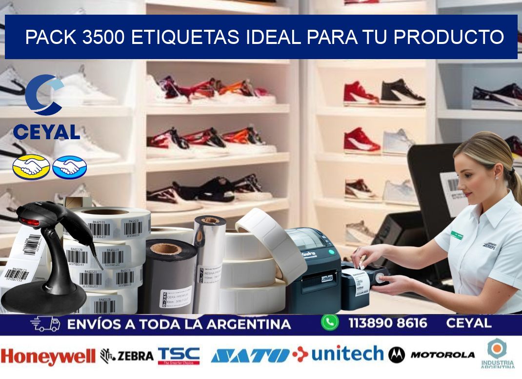 Pack 3500 etiquetas ideal para tu producto