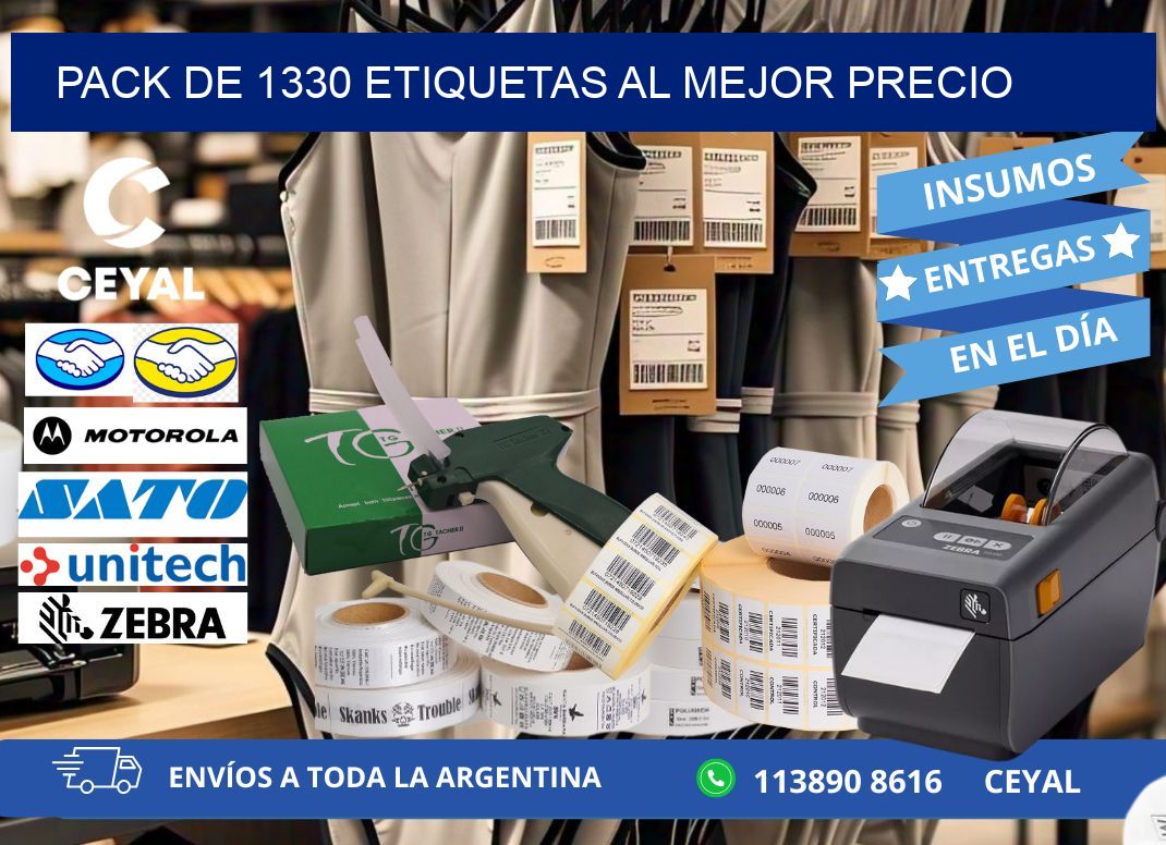 Pack de 1330 etiquetas al mejor precio