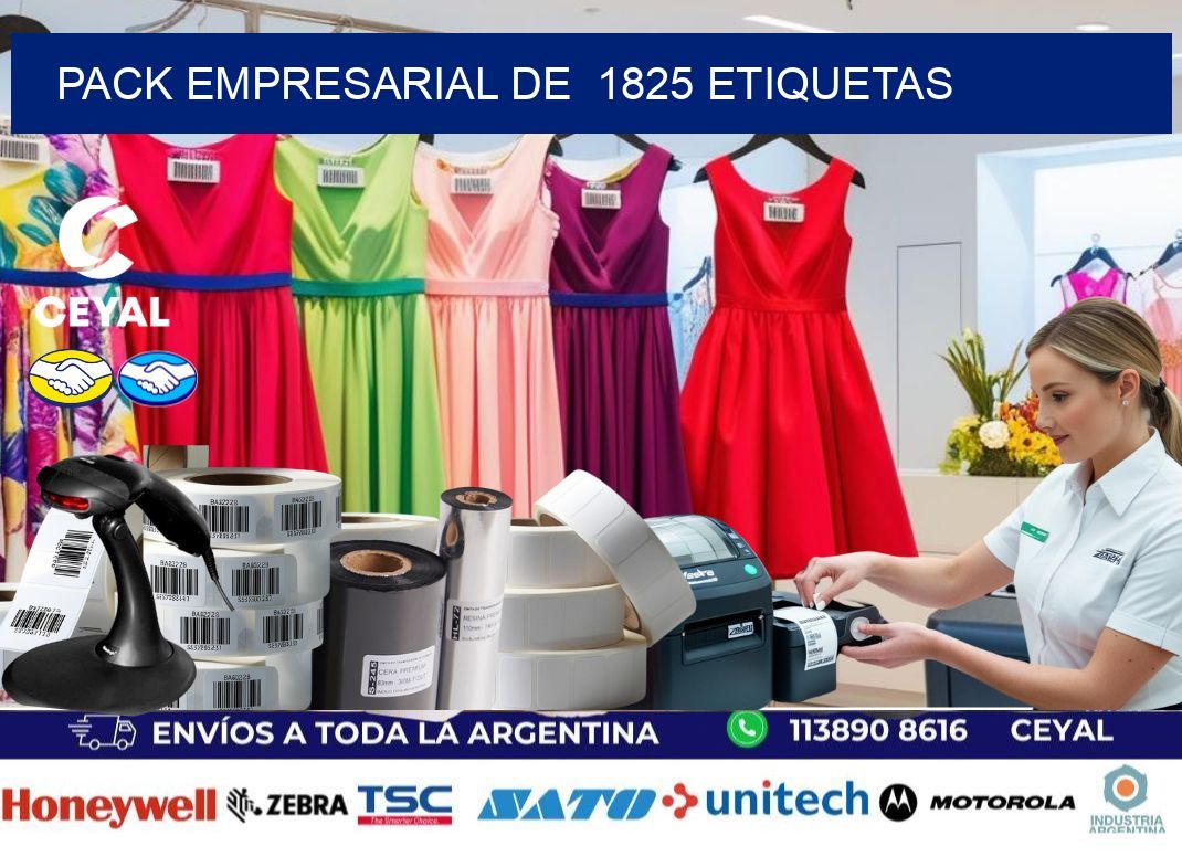 Pack empresarial de  1825 etiquetas