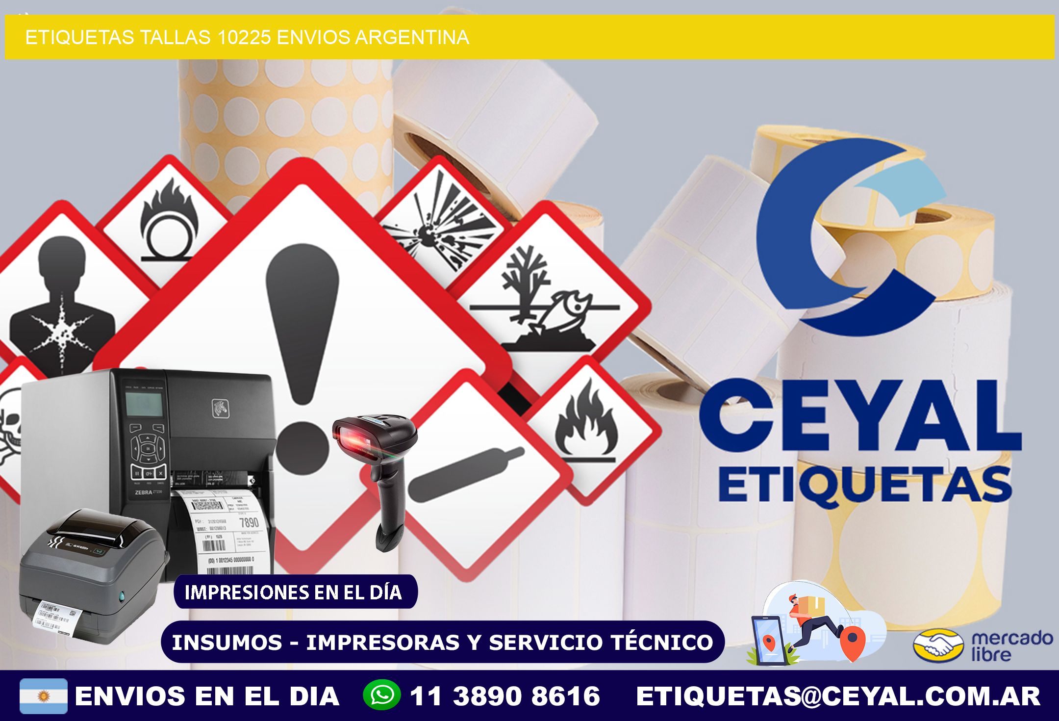 etiquetas tallas 10225 ENVIOS ARGENTINA