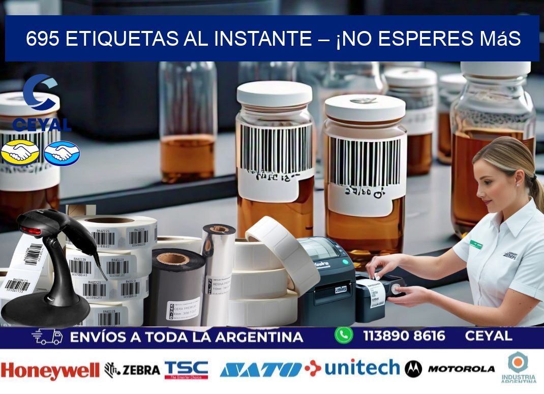 695 Etiquetas al Instante – ¡No Esperes Más