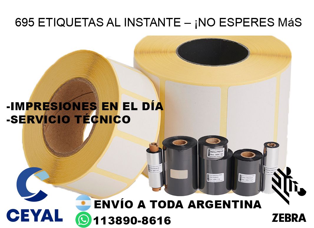 695 Etiquetas al Instante – ¡No Esperes Más