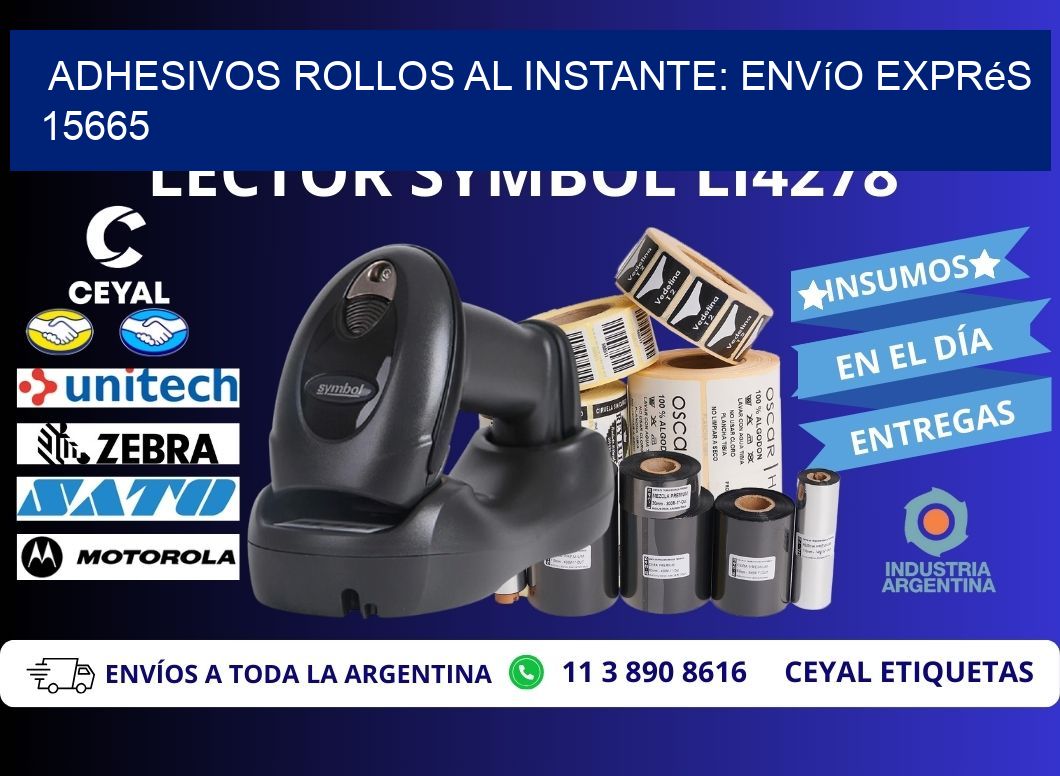 Adhesivos rollos al Instante: Envío Exprés 15665