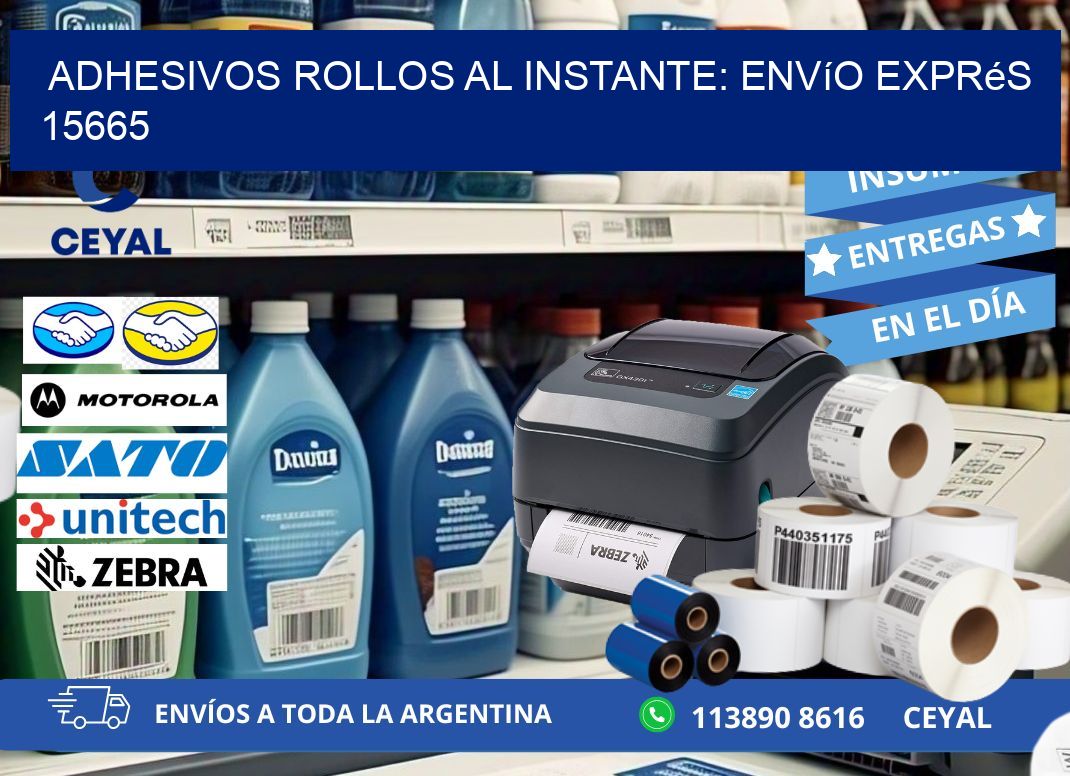 Adhesivos rollos al Instante: Envío Exprés 15665