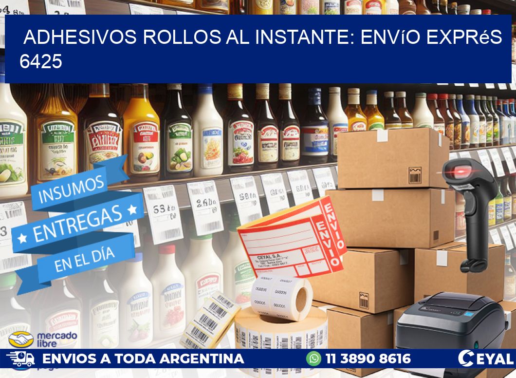 Adhesivos rollos al Instante: Envío Exprés 6425