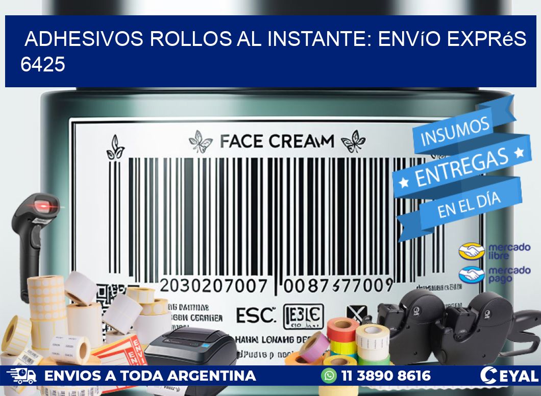 Adhesivos rollos al Instante: Envío Exprés 6425
