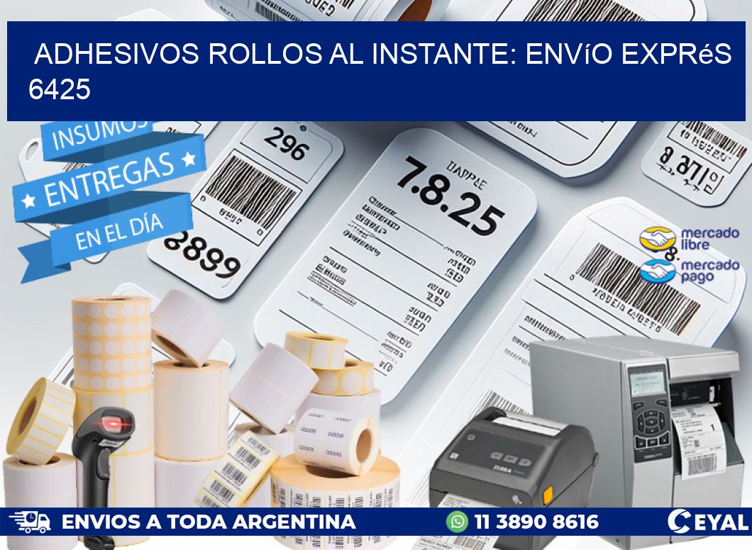 Adhesivos rollos al Instante: Envío Exprés 6425