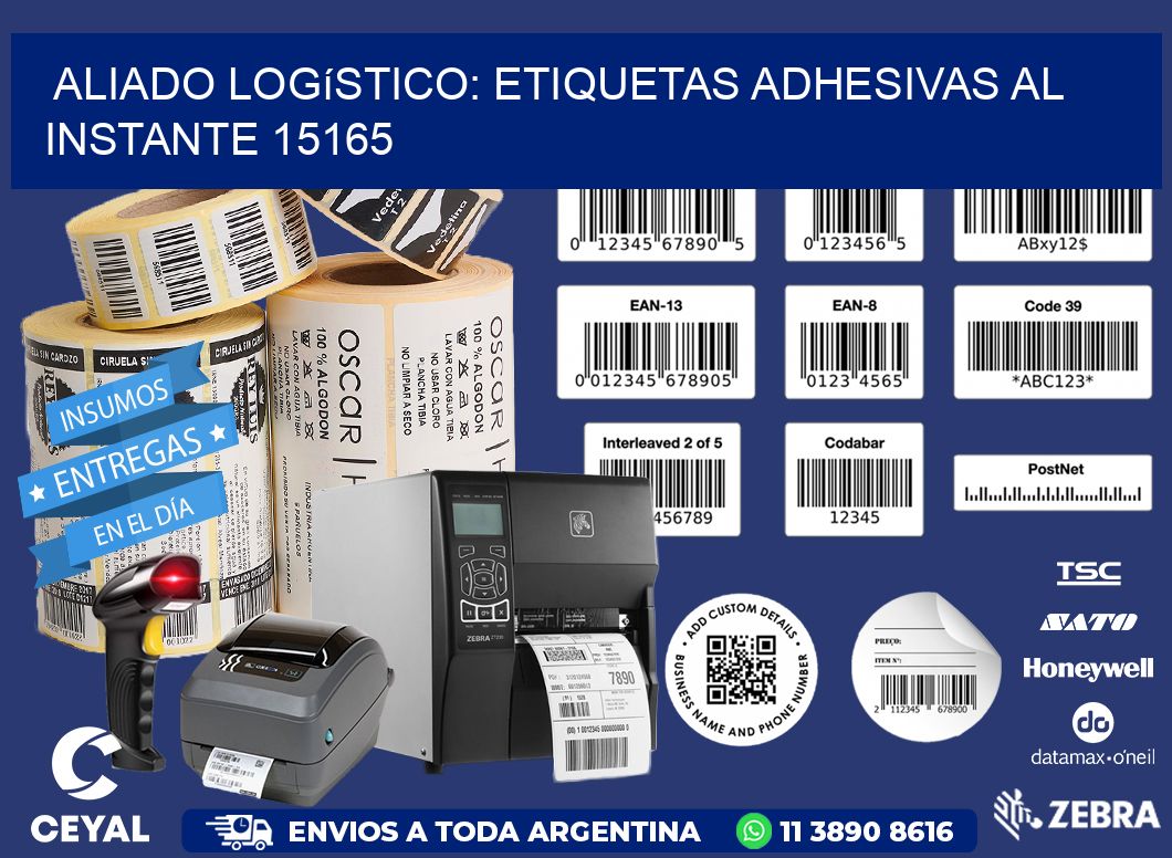 Aliado Logístico: Etiquetas Adhesivas al Instante 15165