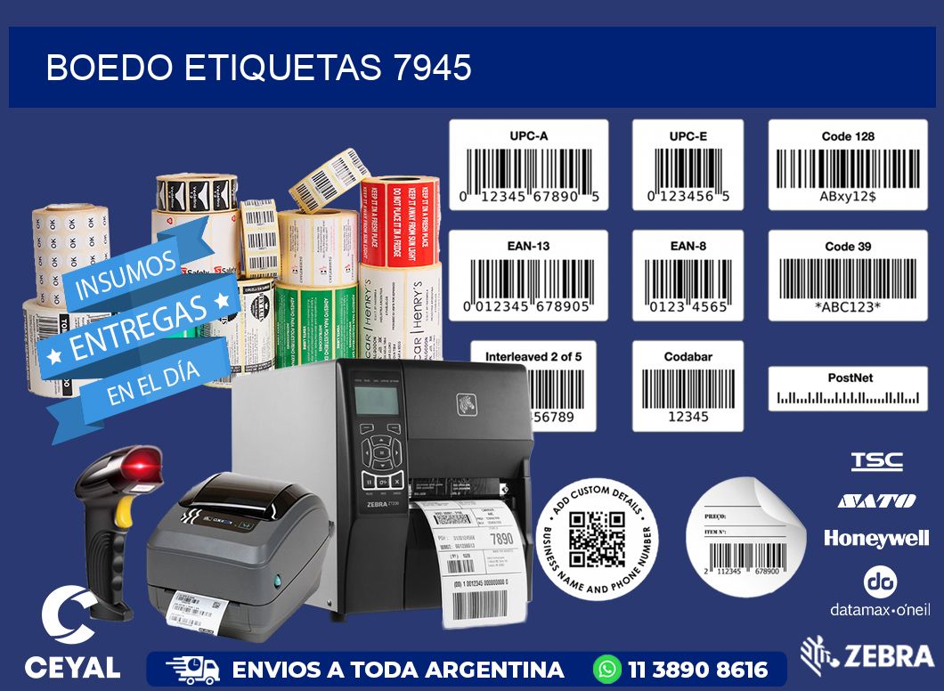 Boedo etiquetas 7945