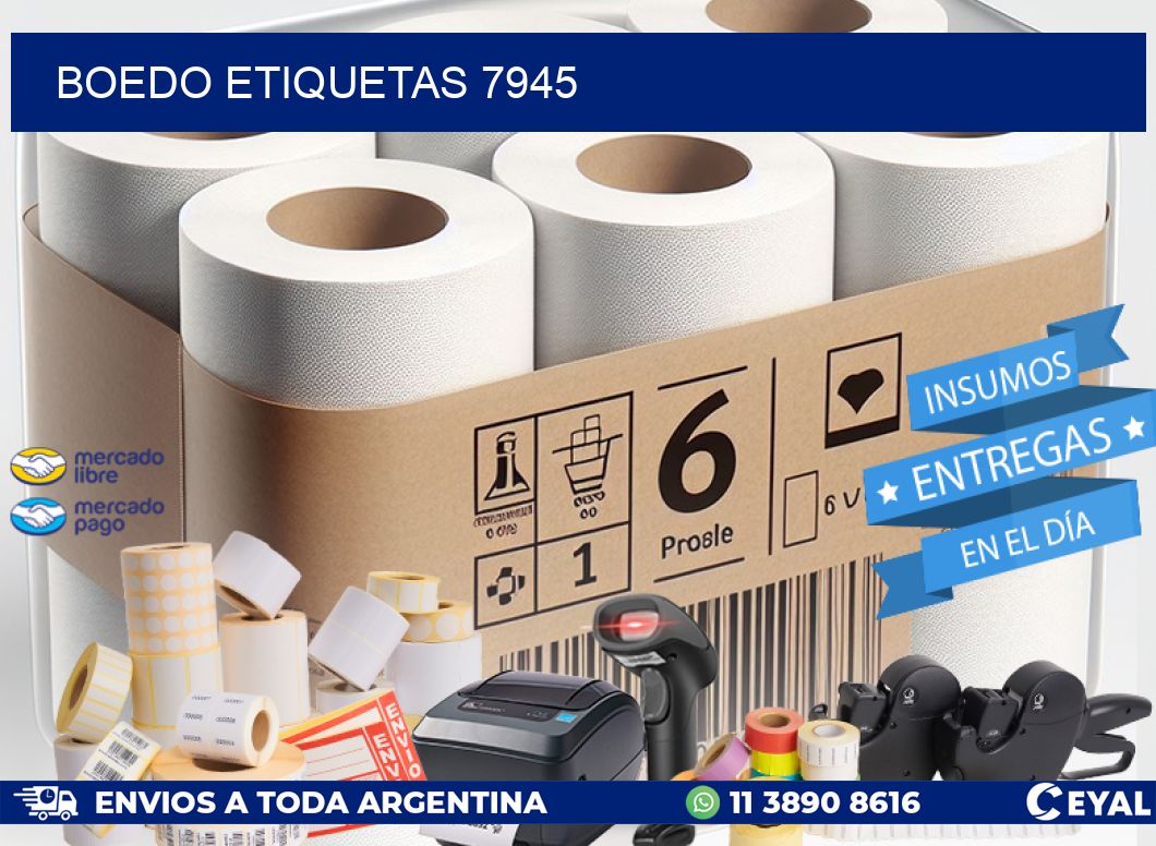 Boedo etiquetas 7945