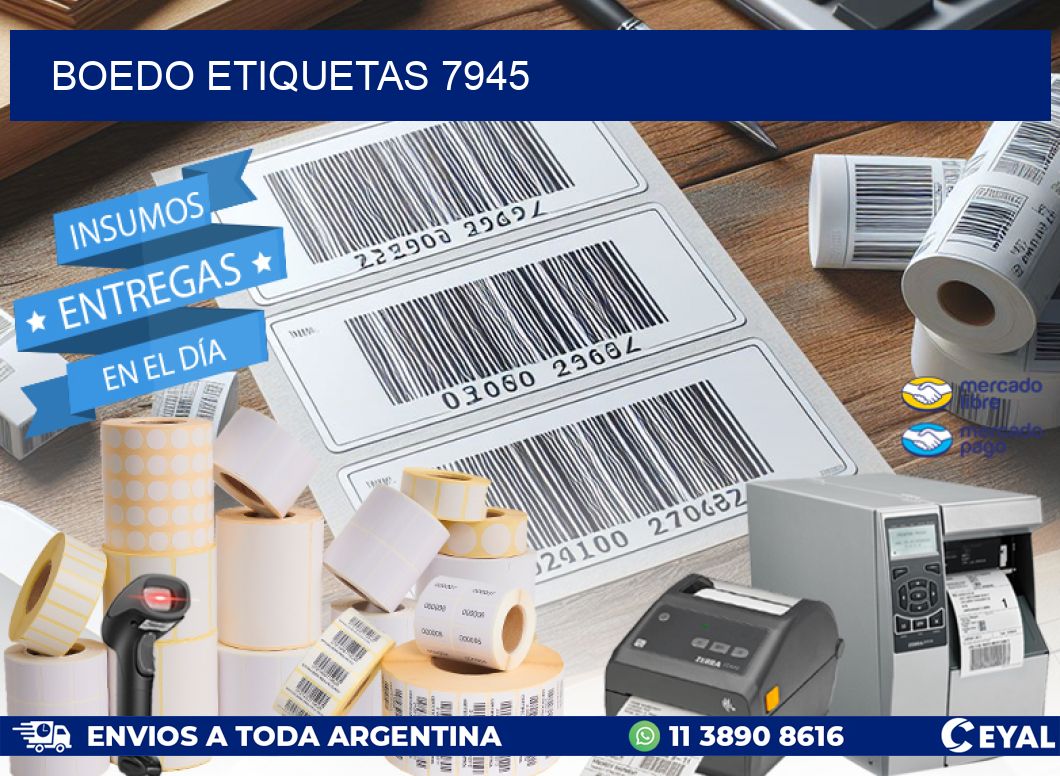 Boedo etiquetas 7945