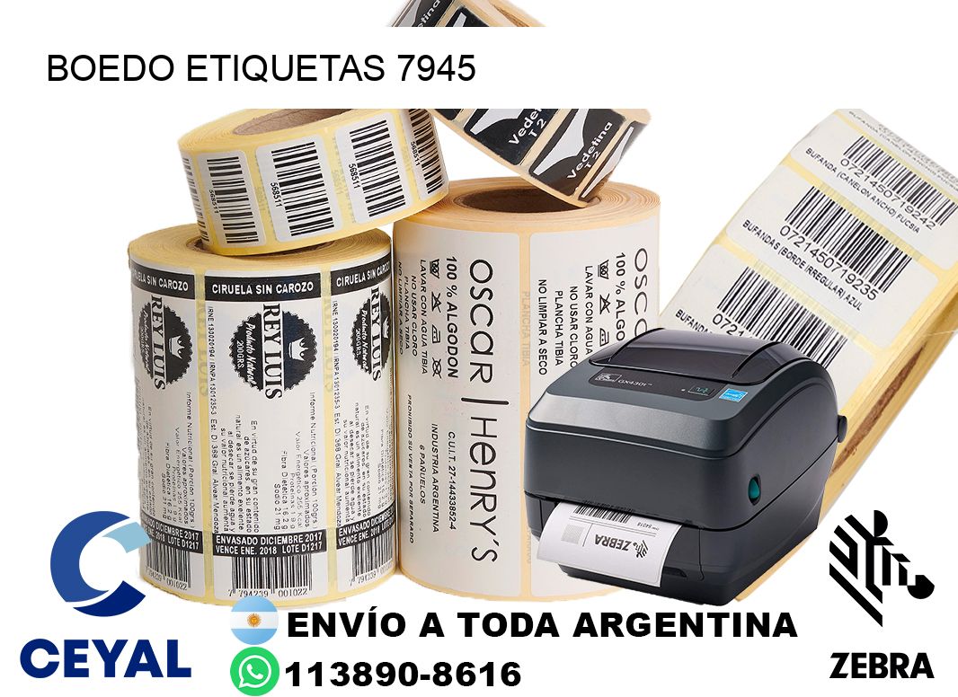 Boedo etiquetas 7945