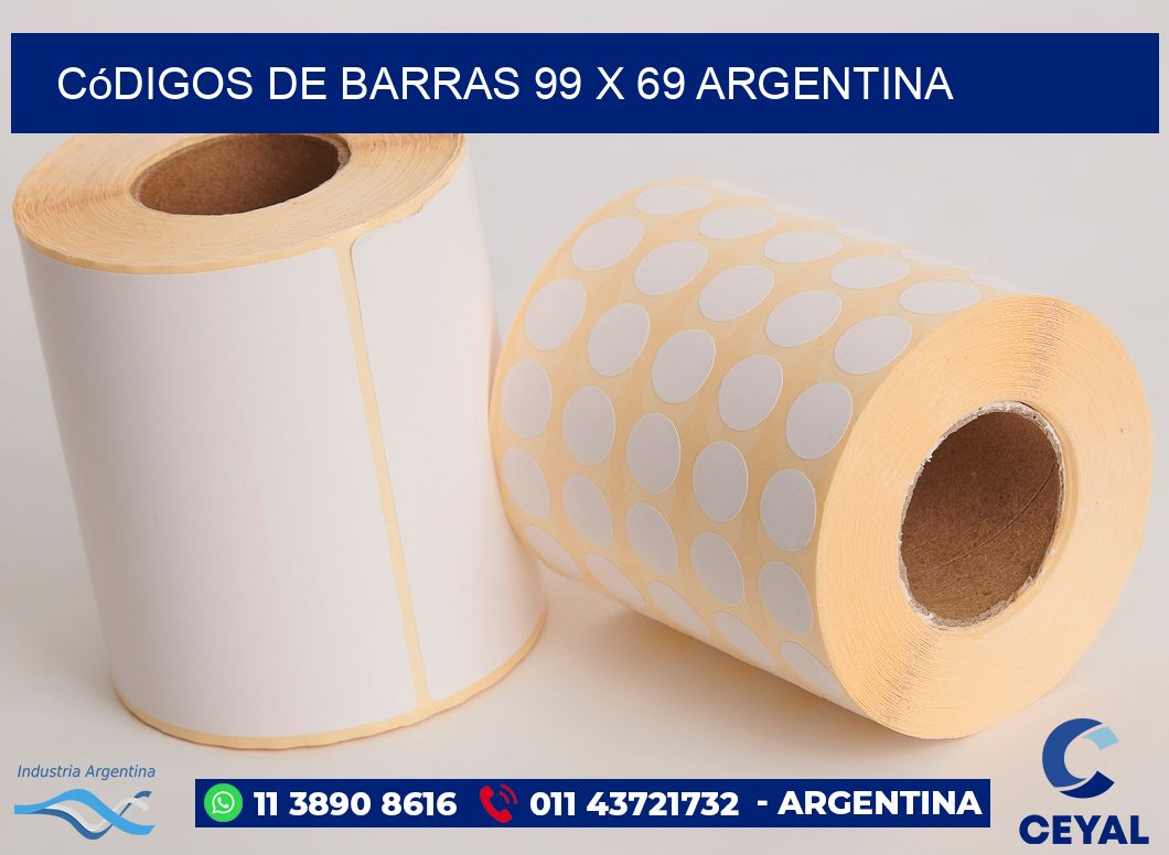 Códigos de Barras 99 x 69 argentina
