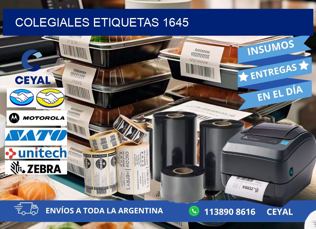 Colegiales etiquetas 1645