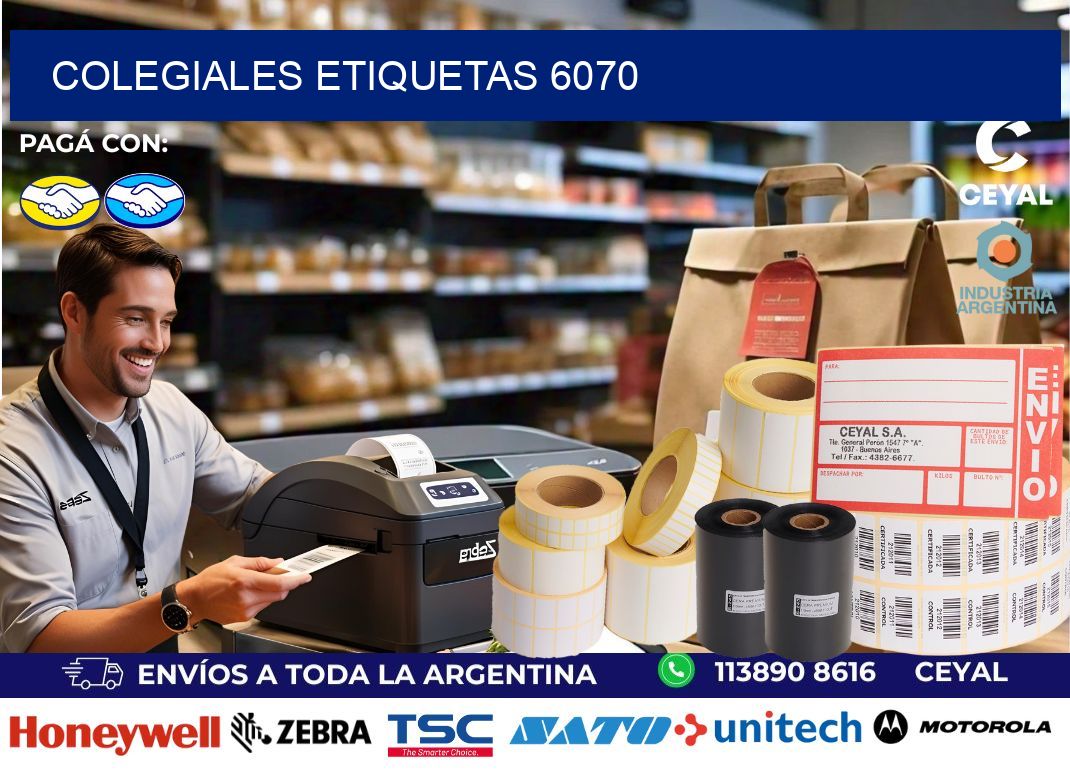 Colegiales etiquetas 6070