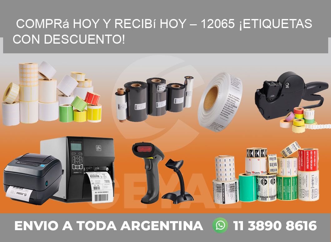 Comprá Hoy y Recibí Hoy – 12065 ¡Etiquetas con Descuento!