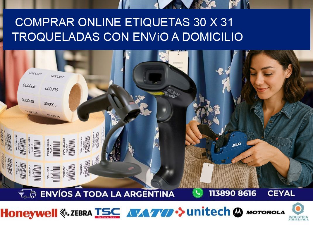 Comprar online etiquetas 30 x 31 troqueladas con envío a domicilio