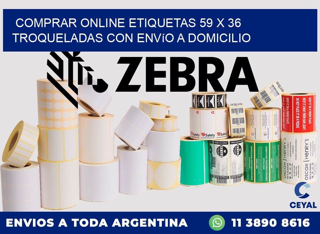 Comprar online etiquetas 59 x 36 troqueladas con envío a domicilio