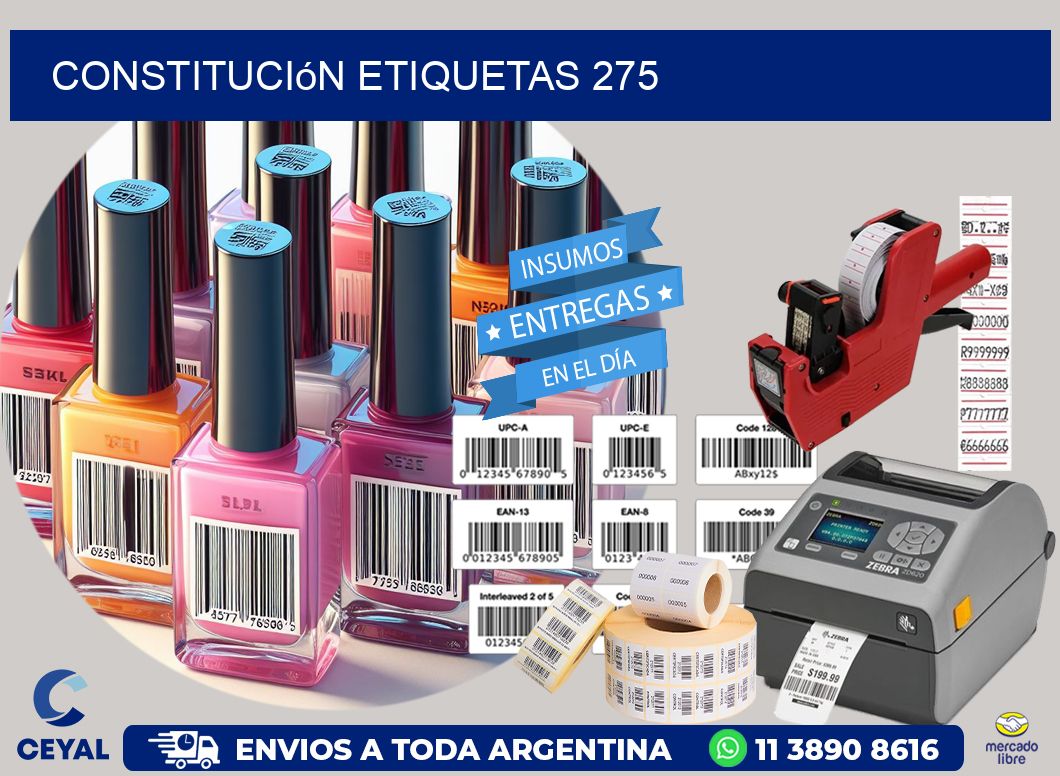 Constitución etiquetas 275