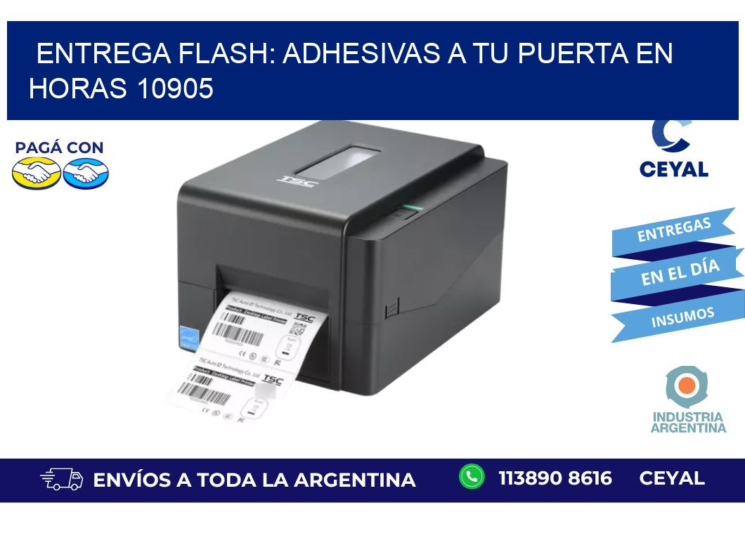 Entrega Flash: Adhesivas A Tu Puerta en Horas 10905